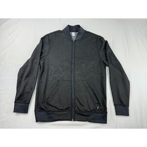 Five Four Reversible Jacket Sweatshirt ~ Black Gray ~ Adult M ~ Full Zip Front